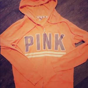 Orange Zip Up